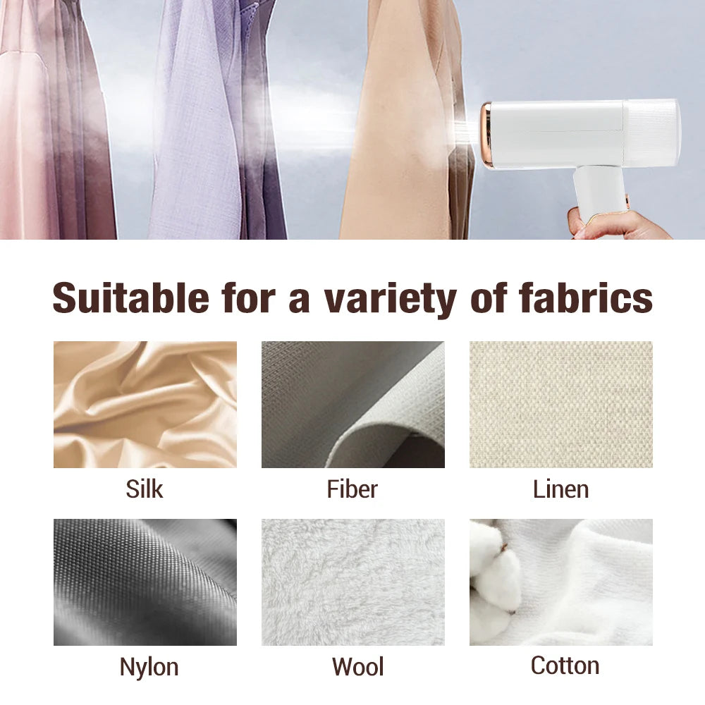 Portable Steam Iron For Clothes Handheld Electric Garment Steamer Cleaner Foldable Flat Ironing Machine For Travel Home