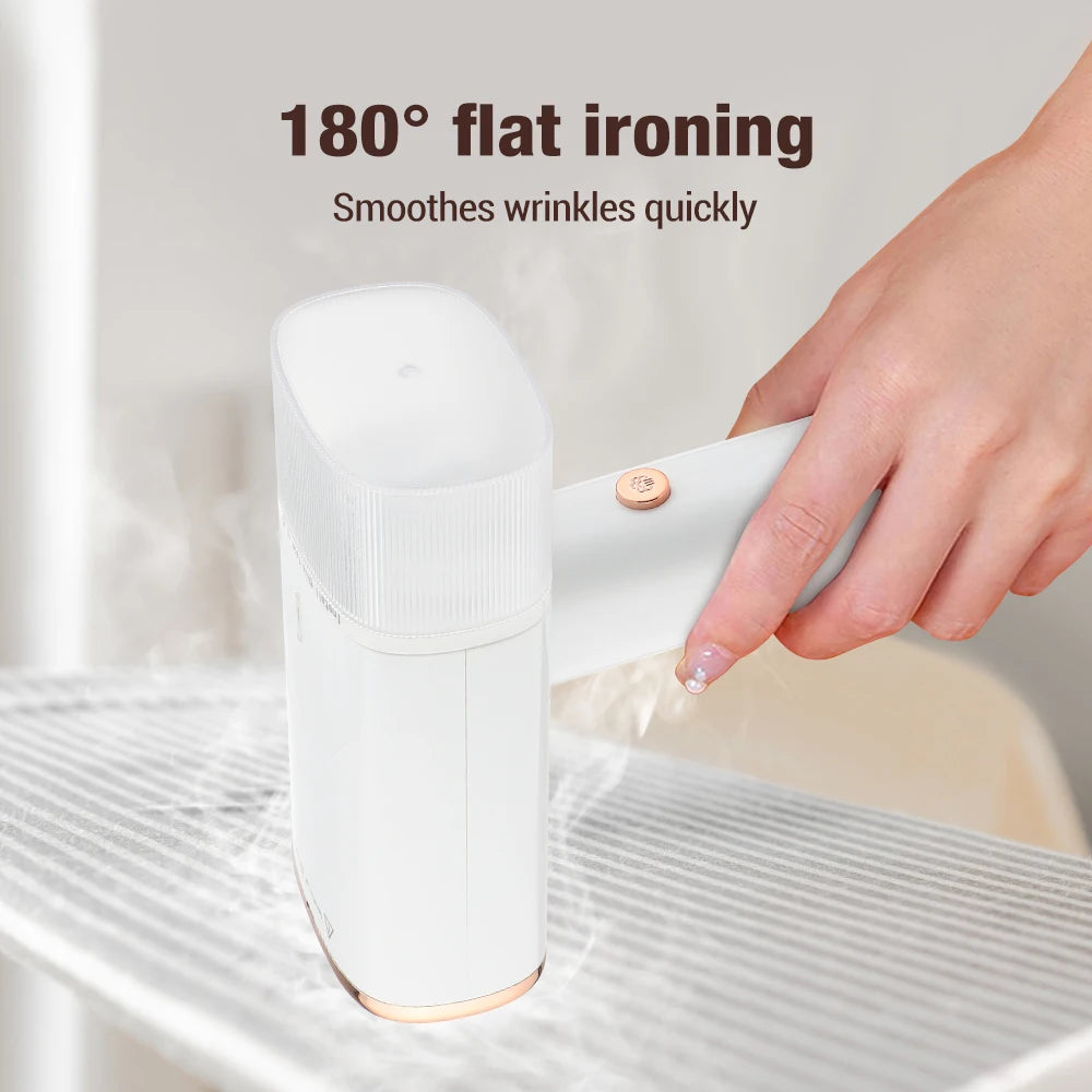 Portable Steam Iron For Clothes Handheld Electric Garment Steamer Cleaner Foldable Flat Ironing Machine For Travel Home