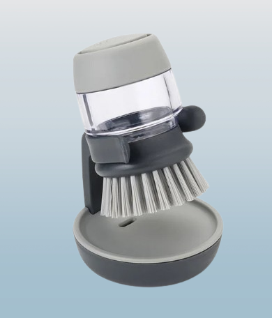 Soap-Dispensing Dish Brush